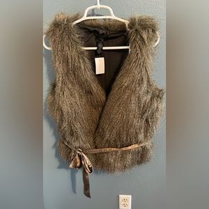 JCrew Fur Vest